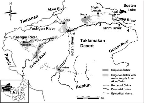 Map of the Tarim Basin | Download Scientific Diagram