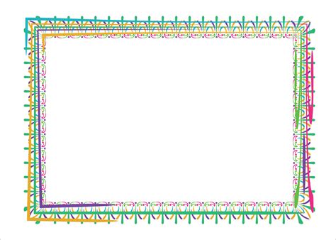 vector colorful border  photo frame design collection  vector