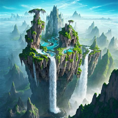 Floating islands by DigitalDreamD on DeviantArt