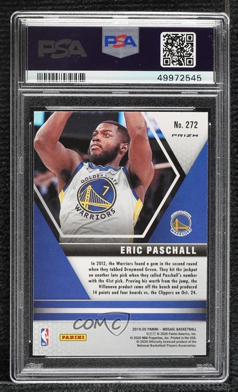 2019 20 Panini Mosaic NBA Debut Silver Prizm 272 Eric Paschall RC