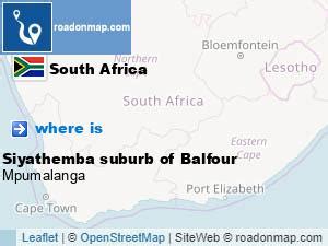 Where is Siyathemba suburb of Balfour Gert Sibande, Mpumalanga South Africa