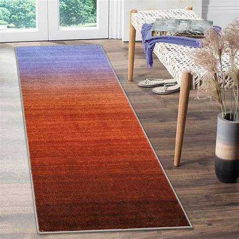 Lahome Modern Ombre Washable Rug Runner Kitchen Runner Rugs For