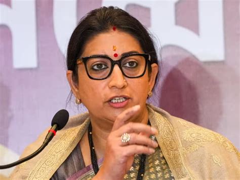 Smriti Irani Alleges Congress Leader Rahul Gandhi Supported Slogan