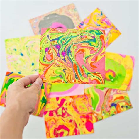 EASY DIY PAPER MARBLING AT HOME - hello, Wonderful