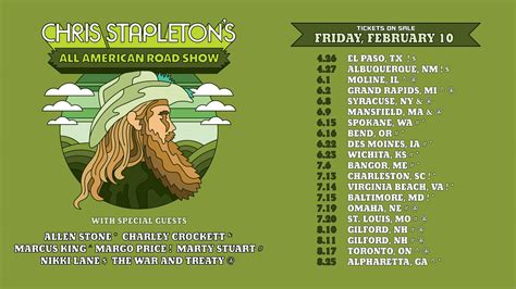 Chris Stapleton Announces New All American Roadshow 2023 Tour Dates