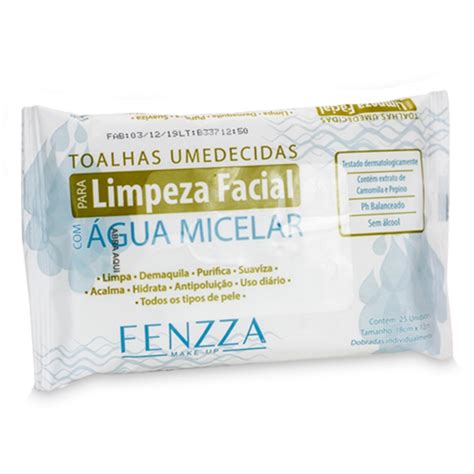 Toalhas Umedecidas Para Limpeza Facial Fenzza Shopee Brasil