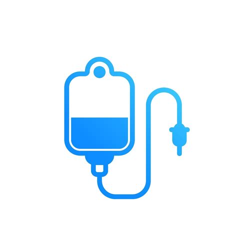 Iv Bag Vector Icon On White Vector Art At Vecteezy