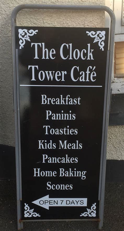 Menu At The Clock Tower Cafe Anstruther