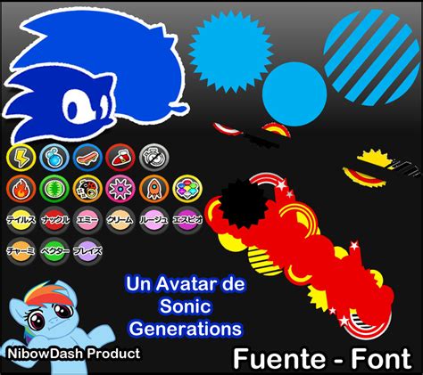 Materiales Para Un Avatar De Sonic Generations By Nibowdash On Deviantart