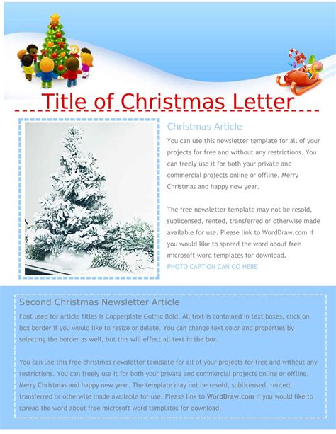 Free Printable Christmas Letter Templates [PDF] From Santa