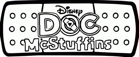 Doc Mcstuffins Band Aid Coloring Pages Clip Art Library