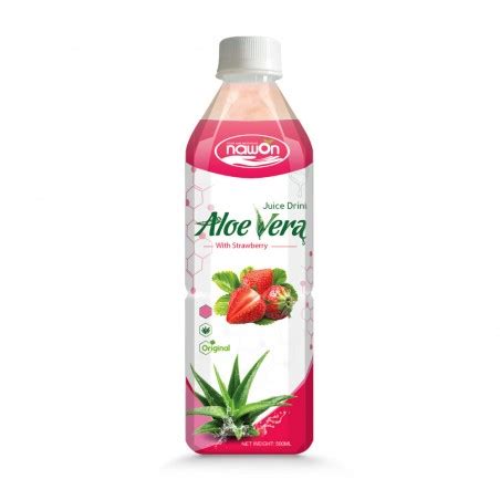 Nawon Aloe Vera Drink Strawberry Flavor 500ml