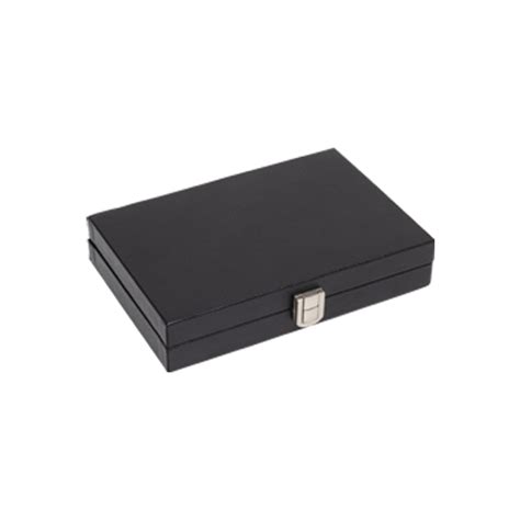 Display case, solid-top - empty - black leatherette - Shop Display ...