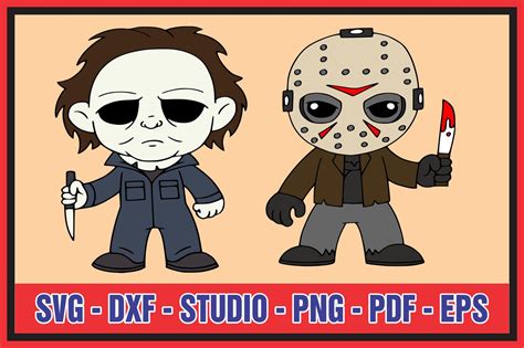 Bundle Horror Movie Svg Babies Horror Characters Halloween Etsy