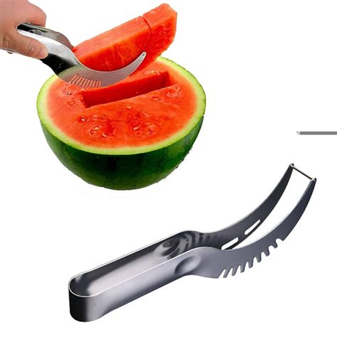 Watermelon Slicer Corer Stainless Steel Fruit Peeler Cantaloupe Cutter