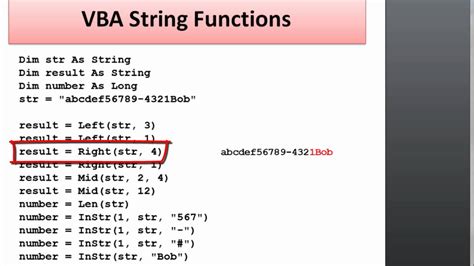 Using A Vba String Function Hot Sex Picture