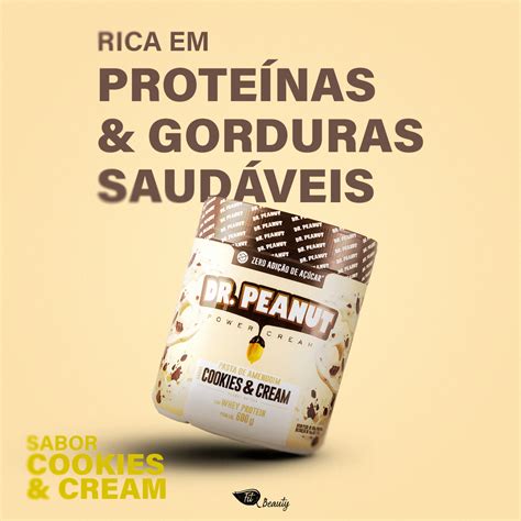 Pasta De Amendoim Cookies Cream G Dr Peanut Muv Viva Em