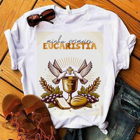 Arte Camisetas Primeira Eucaristia Personalize Artes