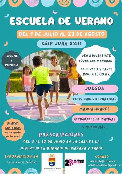 Vuelve La Escuela De Verano En El Ceip Juan Xxiii De Barbate Viva