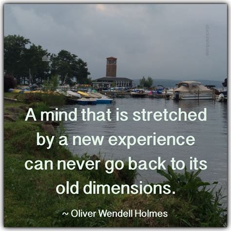 A Mind Once Stretched By A New Idea Oliver Wendell Holmes Quote