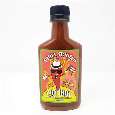 Pique Criollo Guava Don Bori Hot Sauce 7 OZ Antojo Boricua