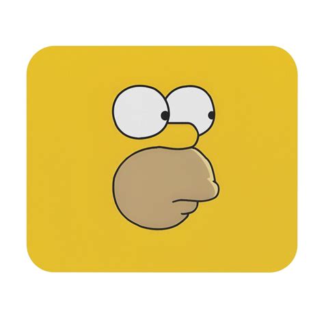 Homer Simpson Mouse Pad The Simpsons Mousepad Simpsons Etsy