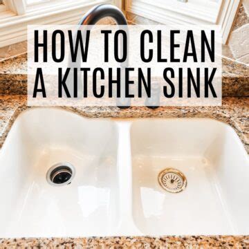 How To Clean A Kitchen Sink Frugally Blonde