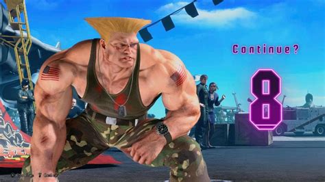 Street Fighter Guile Continue Screen Classic Costume Youtube