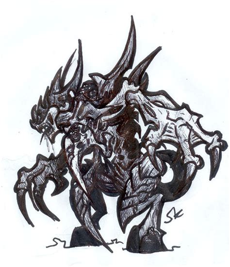 Tyranid Warrior Dooodle By Krewl Rain On Deviantart