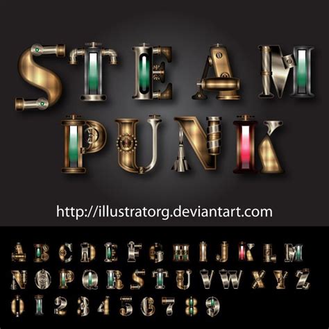 Steampunk FONT | Steampunk font, Steampunk, Steampunk crafts