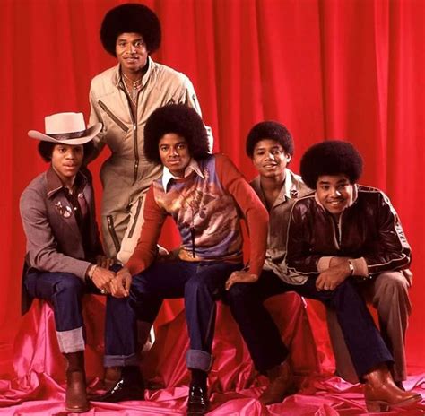 The Jacksons L R Marlon Jackie Michael Randy And Tito Jackson