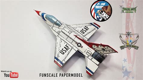 Fiddlers Green General Dynamics F-16 Falcon Paper Model - Fun scale ...