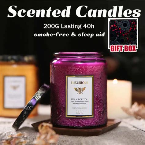 200ml Scented Candles For Home Fragrance Scented Candles T Set For Souvenir Carved Bottle Soy