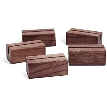 Amazon Wowoss Pcs Rustic Wood Place Card Holders Circular Table