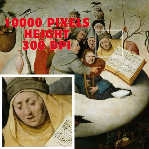 144 High-res Hieronymus Bosch Art Collection 300 DPI Printable Digital ...