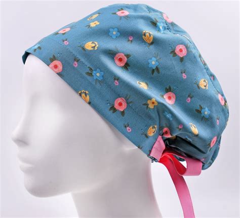 Surgical Scrub Hat Scrub Hats Womens Scrub Caps Floral Etsy