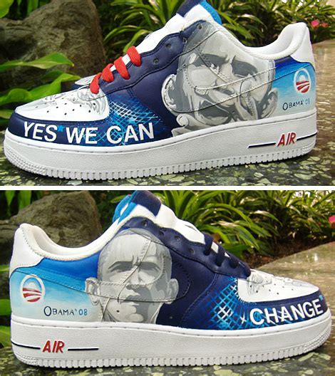 Barack Obama 2012 Nike Air Force 1 Custom by @VanMonroe