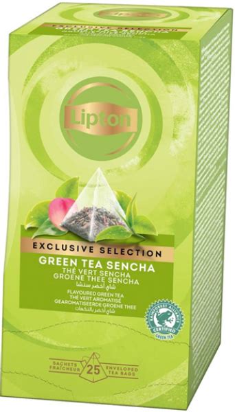 Lipton Green Tea Sencha 6 boxes, 25 envelope pyramid tea bags per box - The Indian Tea Company