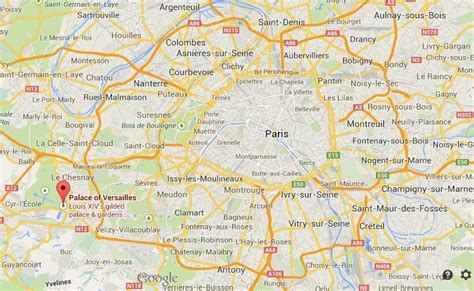 Versailles Paris map - Map of versailles Paris (Île-de-France - France)