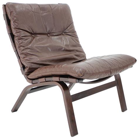 Lounge Chair In Natural Leather 1970s For Sale At 1stdibs