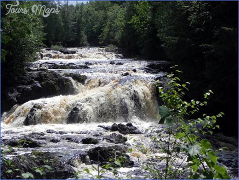 COPPER FALLS STATE PARK MAP WISCONSIN - ToursMaps.com