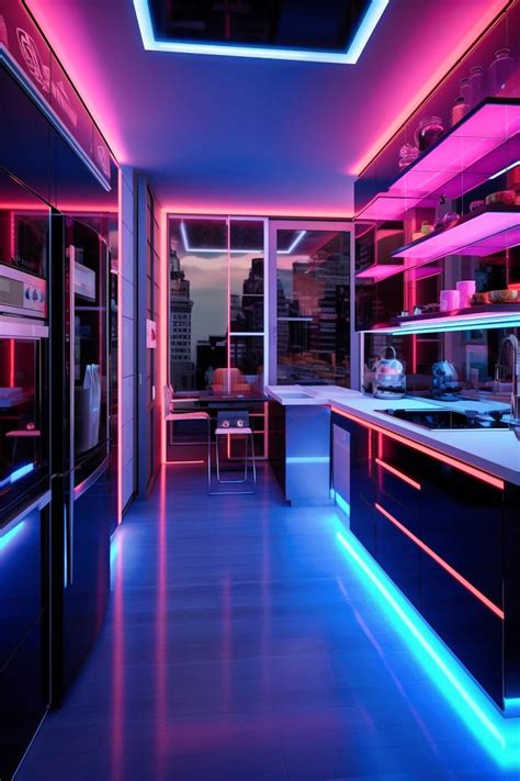 Cyberpunk Kitchen Design Ideas