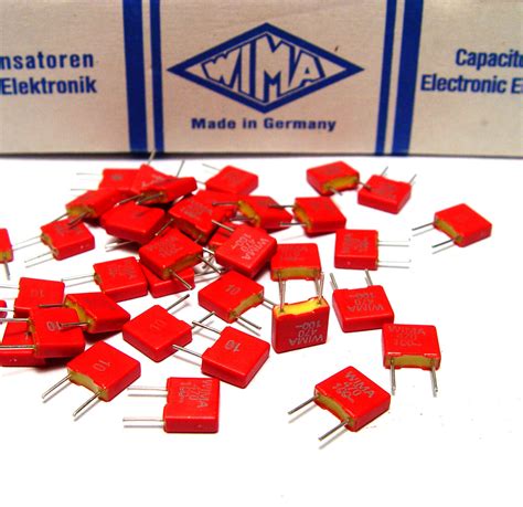 100x Wima FKS2 FKS 2 Kondensator 470 PF 100V DC PET Capacitors