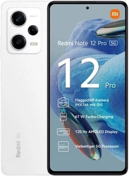 Κινητο Xiaomi Redmi Note 12 Pro Nfc 128gb 6gb 5g Dual Sim Polar White