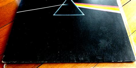 Pink Floyd Dark Side Of The Moon Solid Blue Triangle A2 B2 Uk 1st