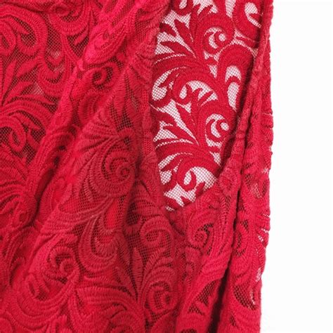 Sugarlips Dresses Sugarlips Red Lace Cutout Maxi Dress Size Medium