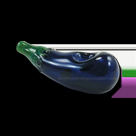 Glass Eggplant Pipe Humble Pride American Glass Fruit Pipes