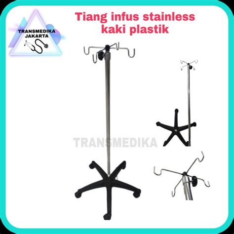 Jual Tiang Infus Stainless Kaki Plastik Tiang Infus Stainles Shopee