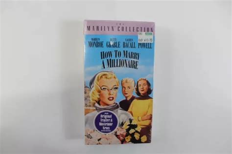 How To Marry A Millionaire Vhs Marilyn Monroe Factory Sealed Vintage