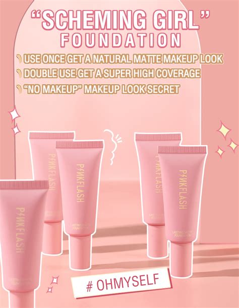 PINKFLASH Full Coverage Face Foundation Waterproof BB Cream Weightless